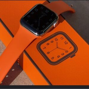 New In box Hermes Orange Watch Band